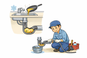 ♦冬場に多い「配管つまり」にご注意ください